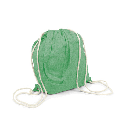 Recycelte Baumwolltasche 2 in 1, Beutel mit Kordelzug und Einkaufstasche | Jamarion